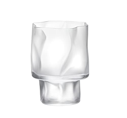 

Kimura Glass x Designer Makoto Komatsu Collaboration Crumple Wine Small Frost