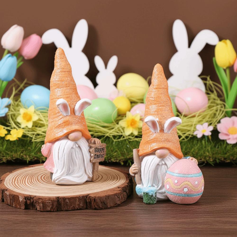 Easter Decor Easter Egg Rabbit Figurine Easter Party Home Garden Decor  Party Decoration