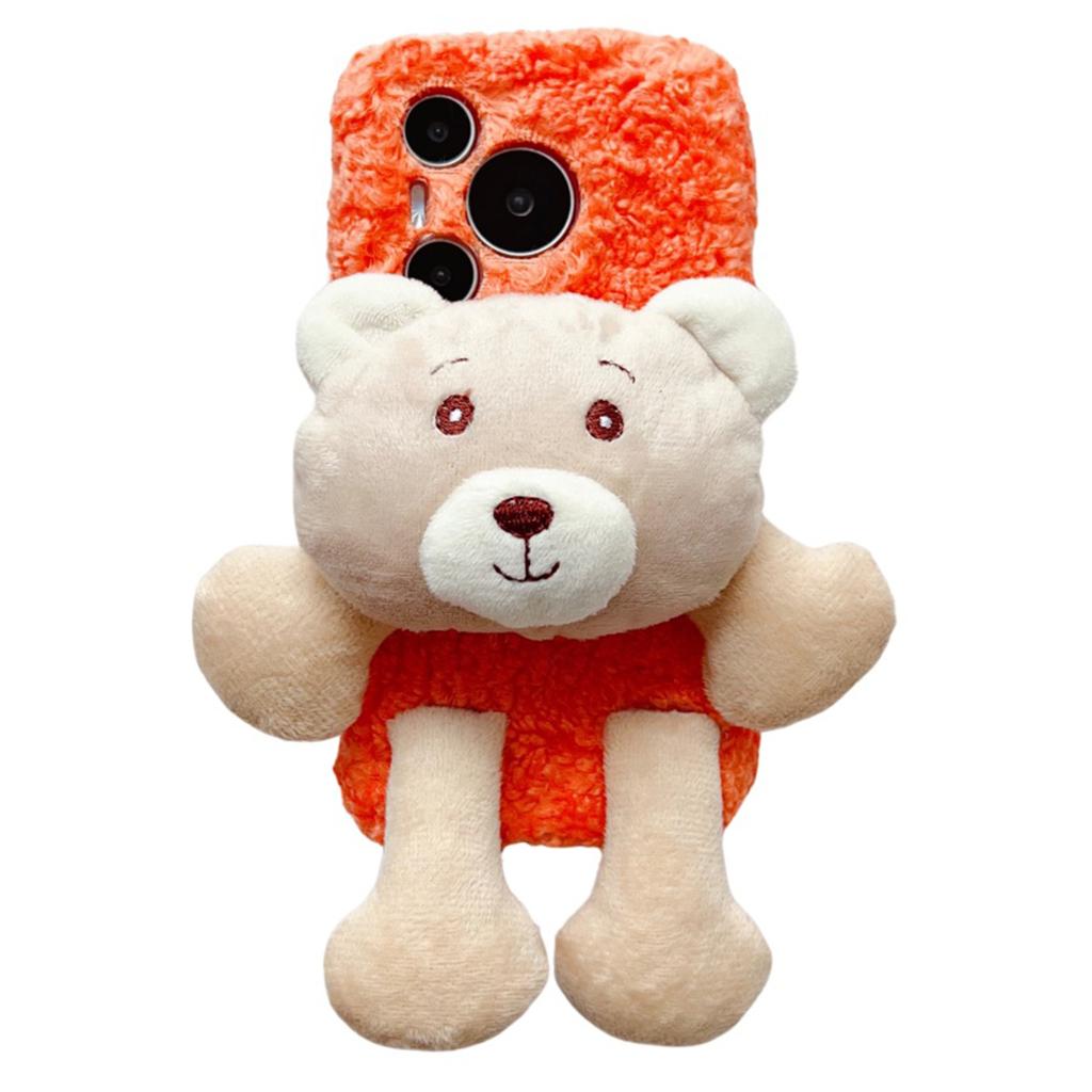 For Huawei Pura 70 Case Plush Bear Soft Fluff TPU Protective Phone Cover