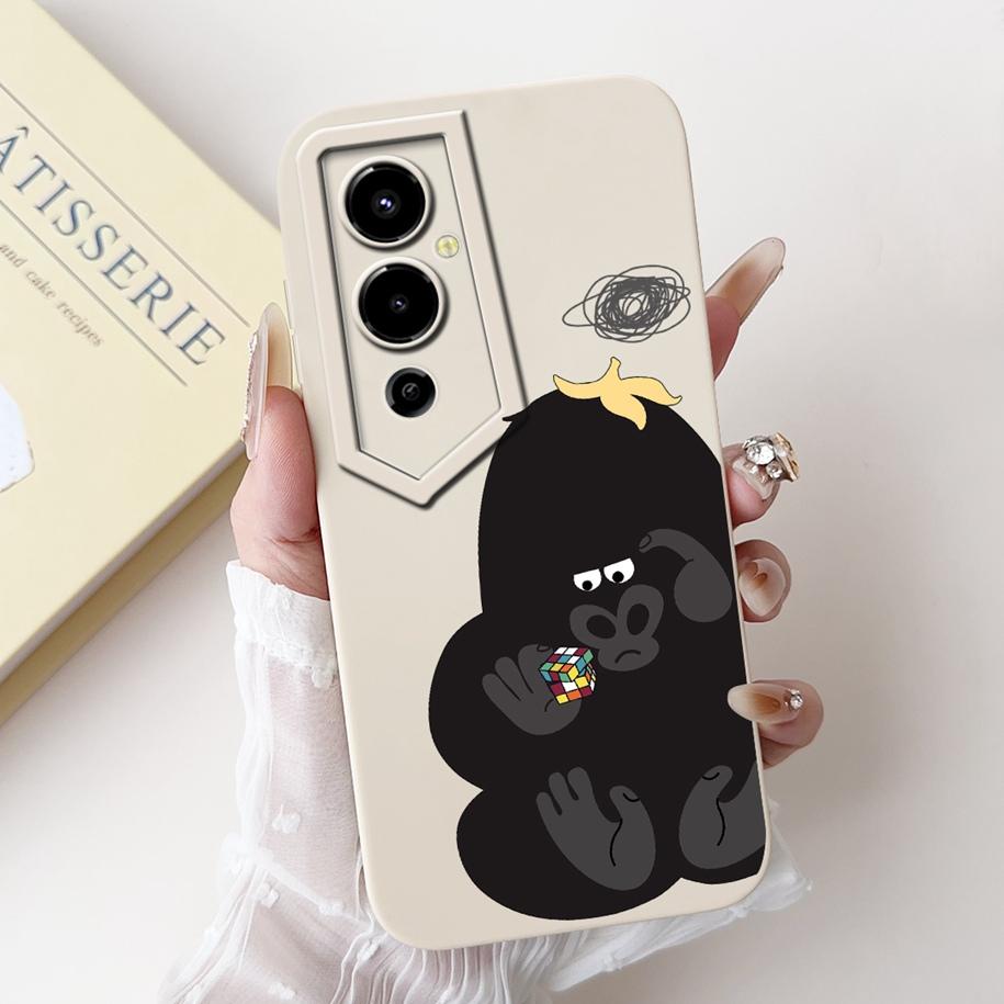 For Tecno Pova 4 LG7n Case Lovely Cartoon Camera Lens Protective Silicon Cover For Tecno Pova 4 Pro LG8n Funda Pova4 4Pro Bumper