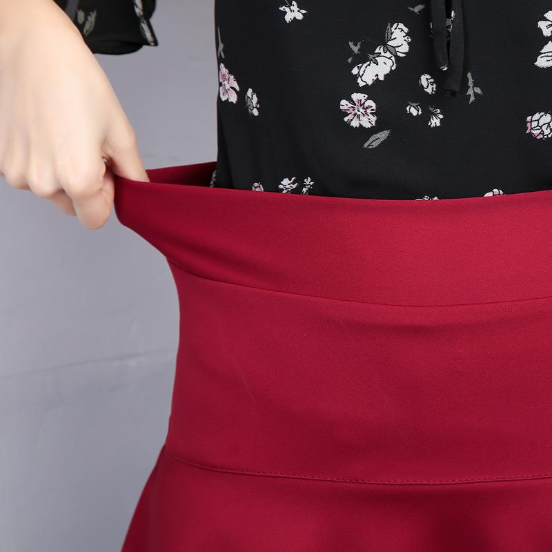 Fashion Mini Skirts Women's Basic Flared Shorts Skirt High Waist Lever Medium Pleated Fluffy Skirt Black Charm Casual Pants