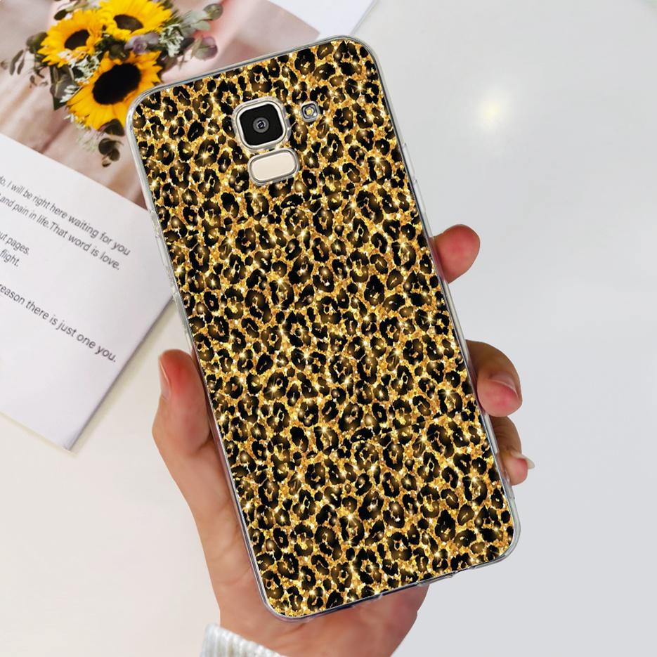 For Samsung Galaxy J6 2018 Case SM-J600F Stylish Painted Cover Clear Silicone Soft TPU Phone Case For Samsung J6 Plus J6+ Bumper