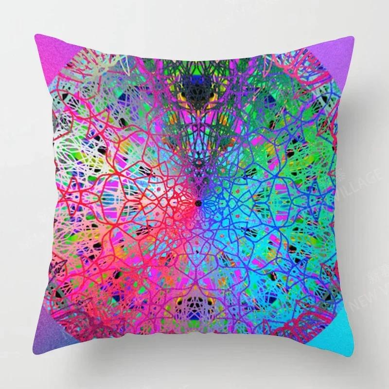 

Осенний Домашний Декор Осенний Декор Гостиной Наволочка для Декоративной Подушки Диван Бохо Наволочка Мандала 30x30cm бежевый