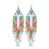 Hand-Woven Bead European and American Personalized Elegant Earrings for Women