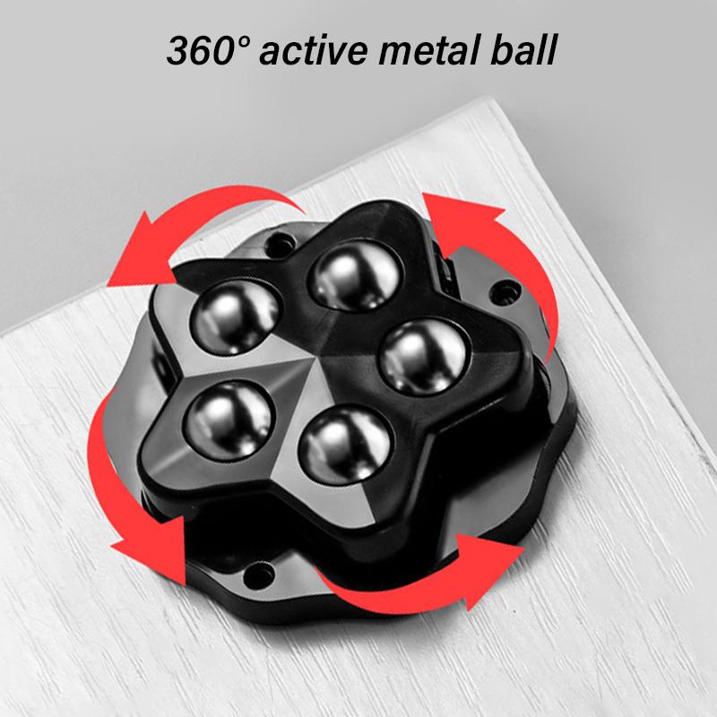 4Pcs Self Adhesive Casters Wheel 360 Degree Rotation Sticky Pulley Sliders Appliance Rollers for Kitchen Appliances
