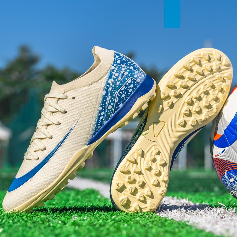 New Low-top Men's and Women's Football Shoes Long Nails TF Broken Nails Competition Training Shoes Men's and Women's Adult Sports Football Shoes