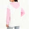 Women's Loose And Comfortable Drawstring V-neck Long Sleeved Christmas Print Hoodie