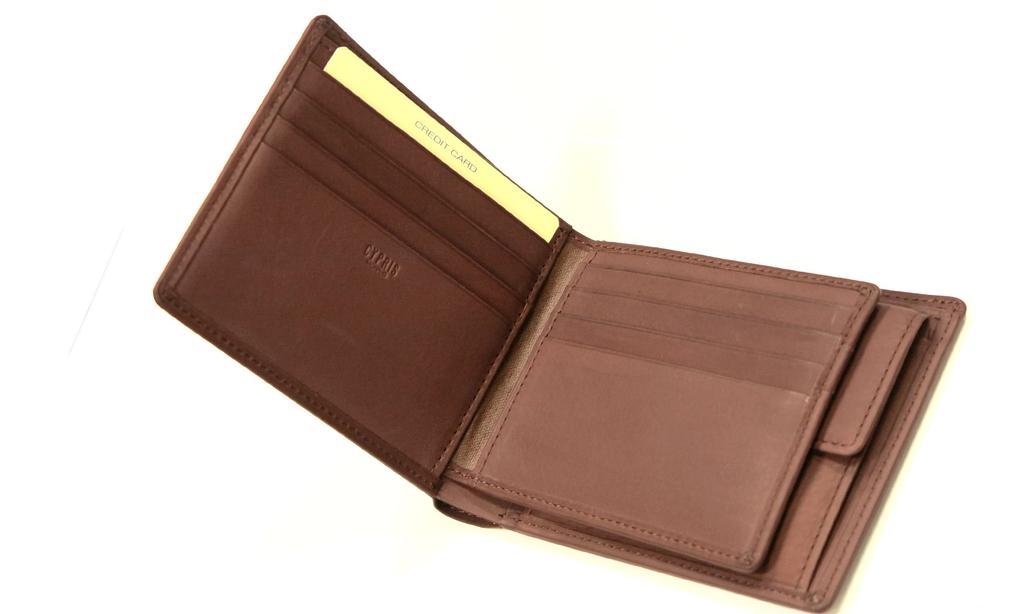 wallet flap and coin Rainier calfskin 1116 [CYPRUS] Bi-fold (with compartment) (wine)