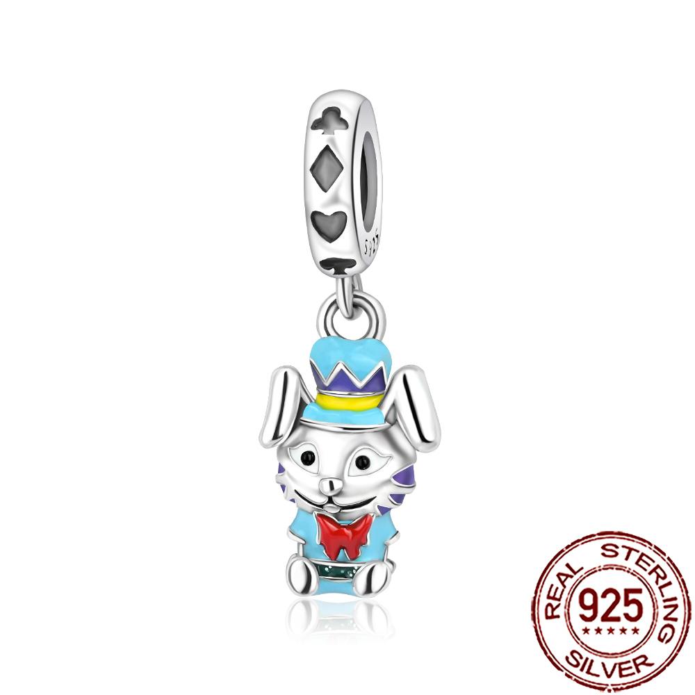 New Charms Copper Cat Dog Flamingo Chameleon Axolotl Animal Beads Fit Bracelet Necklace Women Diy Jewelry