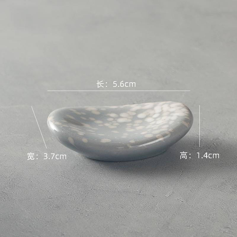 Japanese Ceramic Chopstick Rest Kiln Change Glaze Creative Chopstick Holder for Home Restaurant Table Setting Utensil Stand Gift