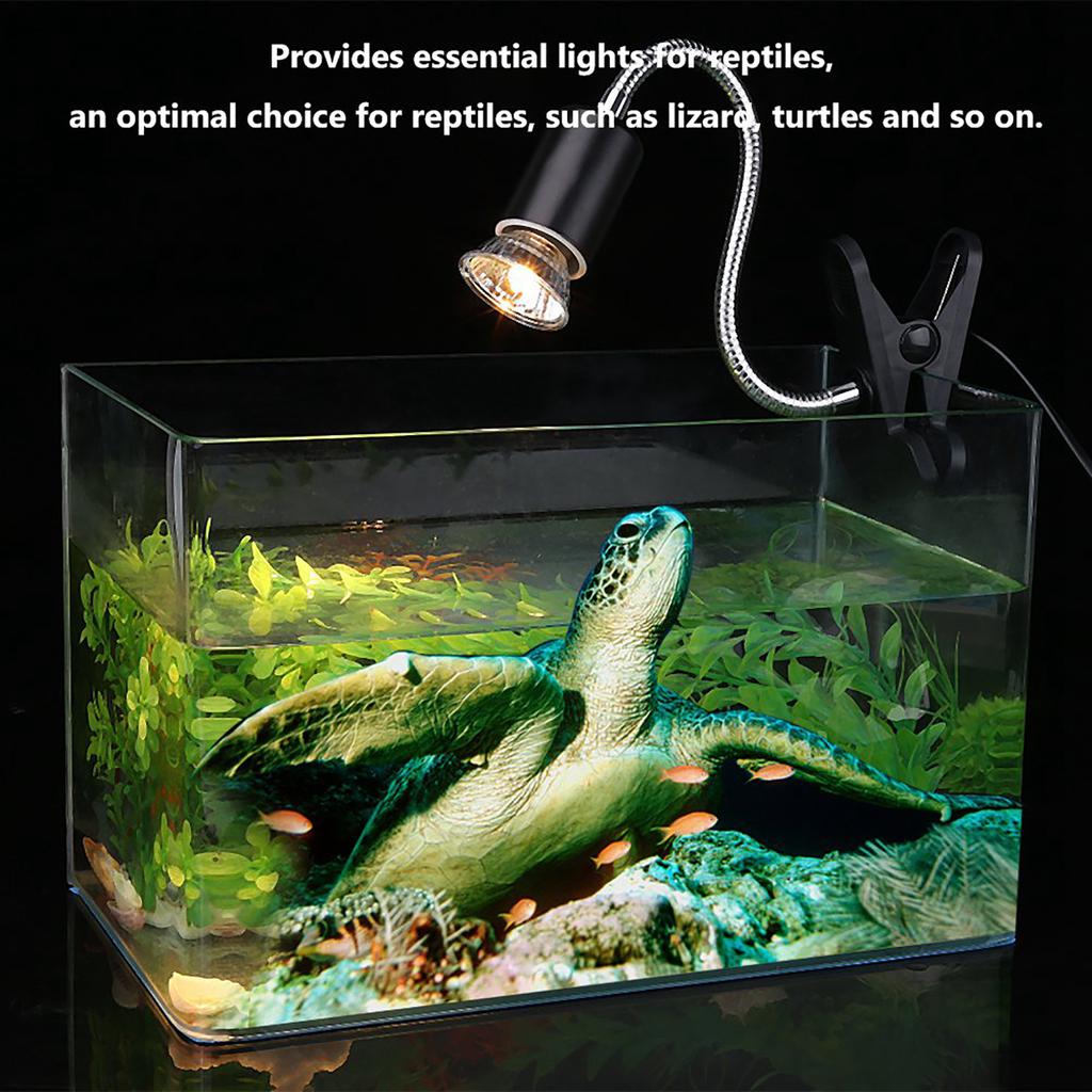  Reptile Heat Lamp, 75W 360 Rotatable Basking Light, Aquarium Heating Lamp for  ,  , Snake 