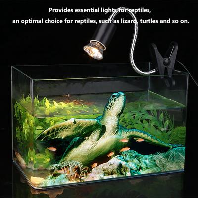 Reptile Heat Lamp, 75W 360 Rotatable Basking Light, Aquarium Heating Lamp for  ,  , Snake
