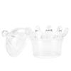 12Pcs Gift Bags Transparent Crown Plastic   Box For Party Gift Chocolate Boxs;Pink: