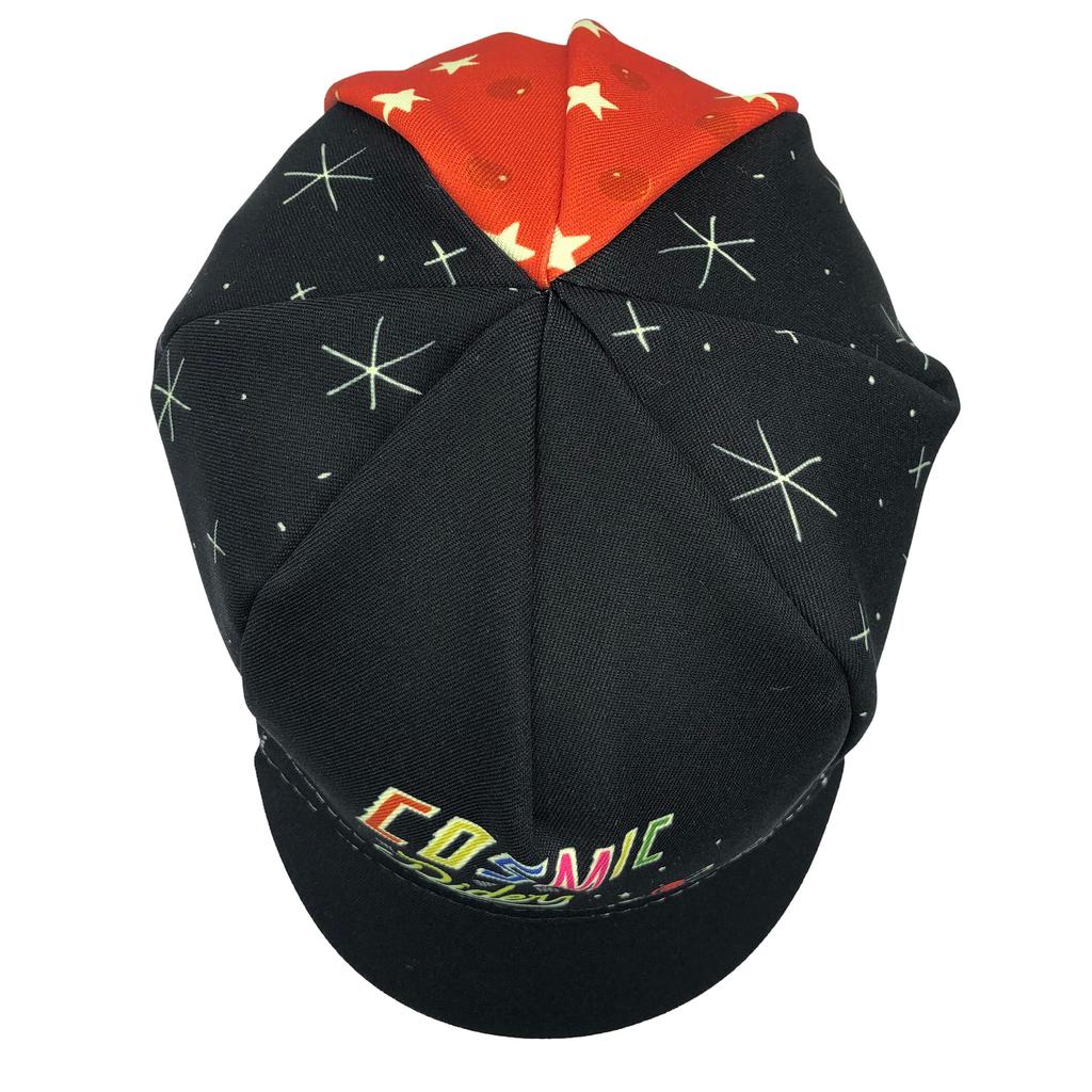 Cinelli Sergio Mora Cosmic Rider One Cycling Cap for Road Bikes and Bicycles Cap, Black, Size, SEMOCAP1,