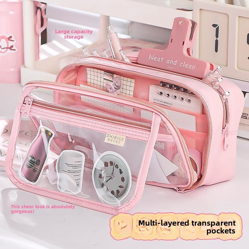 Style Small Capacity Pencil Case With Durable Fabric For Students Girls