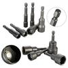 6mm-19mm Impact Socket Magnetic Nut Screwdriver 1/4 Hex Key Set Drill Bit Adapter for Power Drills Impact Drivers Socket Kit