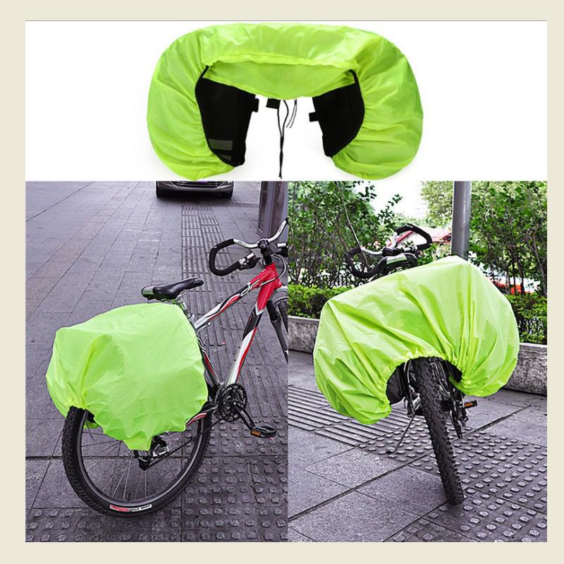 

Waterproof Outdoor Mountain Bike Rack Bag & Dust Cover for Climbing Panniers Special Size флуоресцентный зеленый