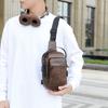 Pánská voděodolná náprsní taška s kombinačním zámkem, multifunkční taška přes rameno s velkou kapacitou, sportovní crossbody taška