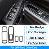 For Dodge Durango 2011-2020 Carbon Fiber Center Console Gear Shift Air Outlet AC CD Window Lift Trim Set Car Accessories Sticker