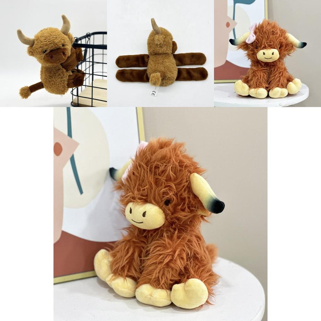 Highland Cow Soft Plush Toy With Pp Cotton For Kids And Decorative Use