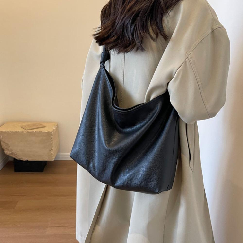 Vintage Hobo Bag Large Capacity Tote Bag Fashion Underarm Bag  Commute