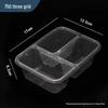 LAOXIANGHE Disposable Rectangular Takeout Container with Lid