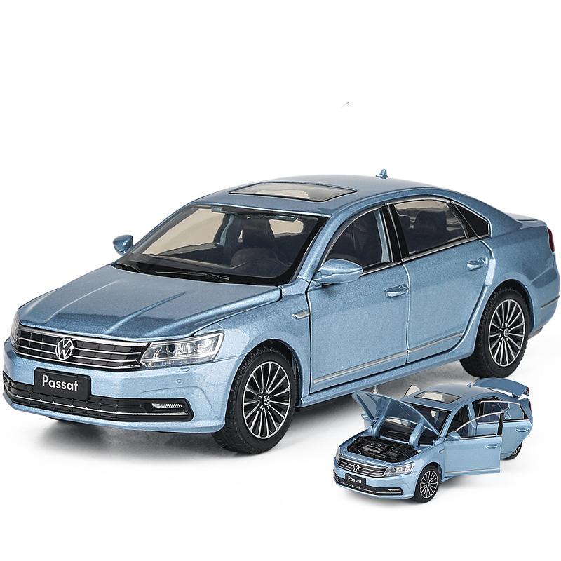 TCFJN1 1:32 VW Passat 380 TSI Alloy Car Model Diecast Metal Toy Car Vehicles Model High Simulation Sound and Light Collection Kids Gift