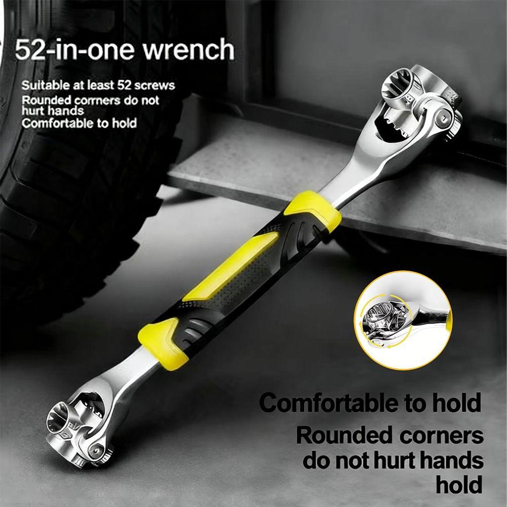 360° Rotating Universal Ratchet Hand Tools Rotation Socket 52-in-1 Socket  Wrench  Automotive Use