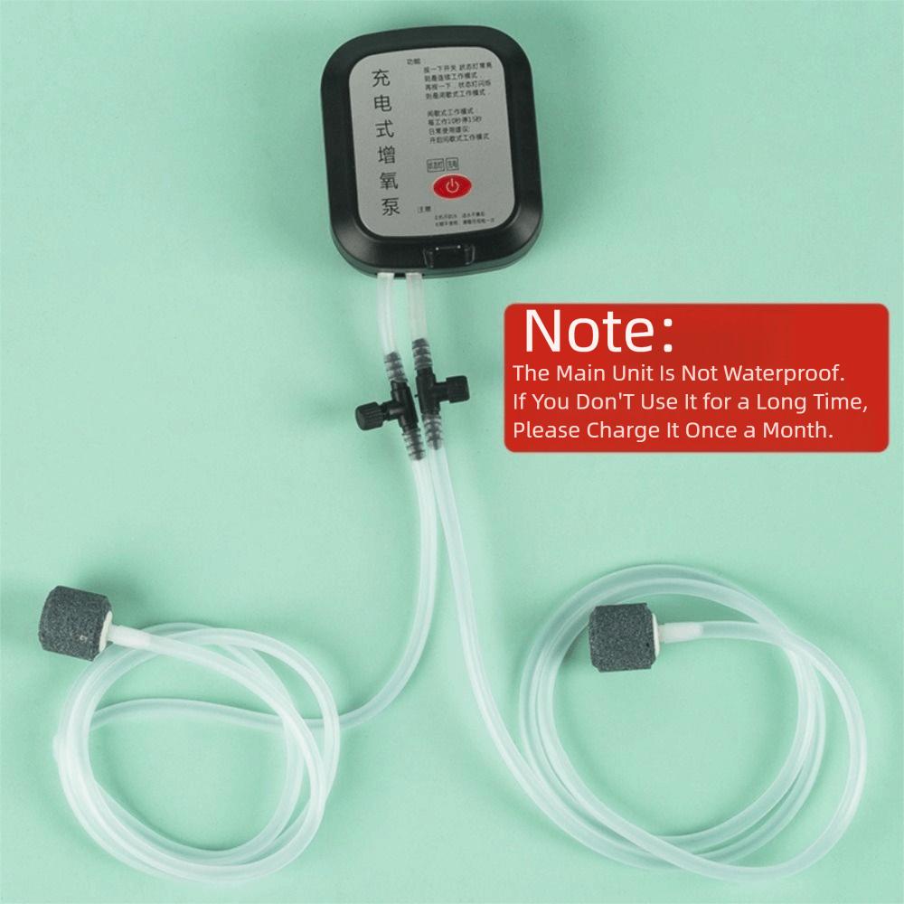 New 2 Hole Aquarium Air Pump Ultra Silent Low Noise Oxygen Pump Silent Operation USB Small Oxygenator for Fish Tank