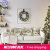 Christmas Decoration Pillowcase New Year Gift Winter Christmas Tree Reindeer Snowman Pillow Cover Home Room Sofa Cushion Cover