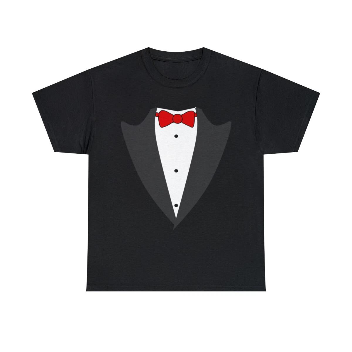 Tuxedo Simple Graphic Tee Shirt, S-5XL 2XL