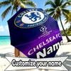 Custom Name Personalized Football Club F.C Print Umbrella, Auto Open Close, 8‑Rib Sturdy Frame, Commute Camping Hiking Use, Birthday Gift