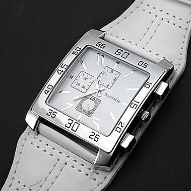 Fashion Square Watch Women Super Big Watches White Wide Strap Quartz Wristwatches Womage Casual Ladies Watches Reloj Mujer