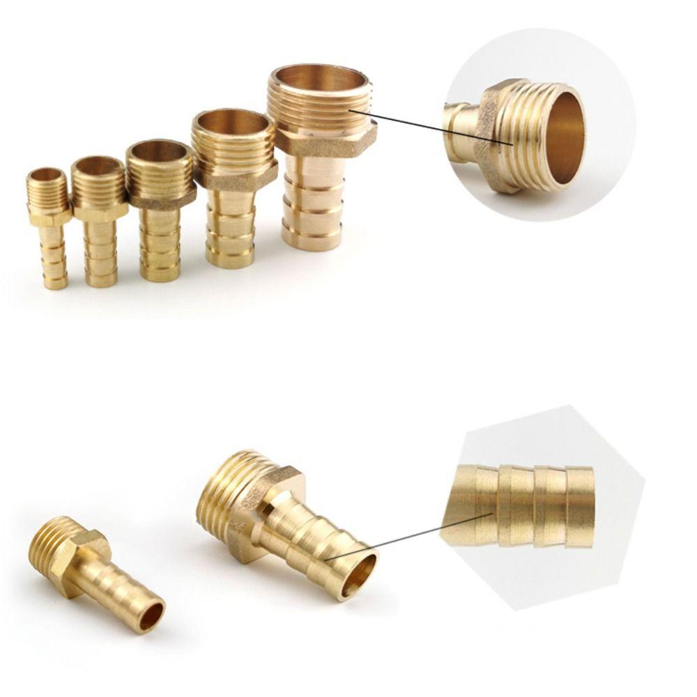 Pipe Fitting Hose Barb 1/8" 1/4" 3/8" 1/2" Pipe Connector Adapter Male Threaded Joint