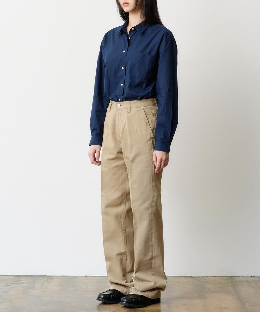 DENMADE (Women) Den0661 Wide Chino Pants (Beige)