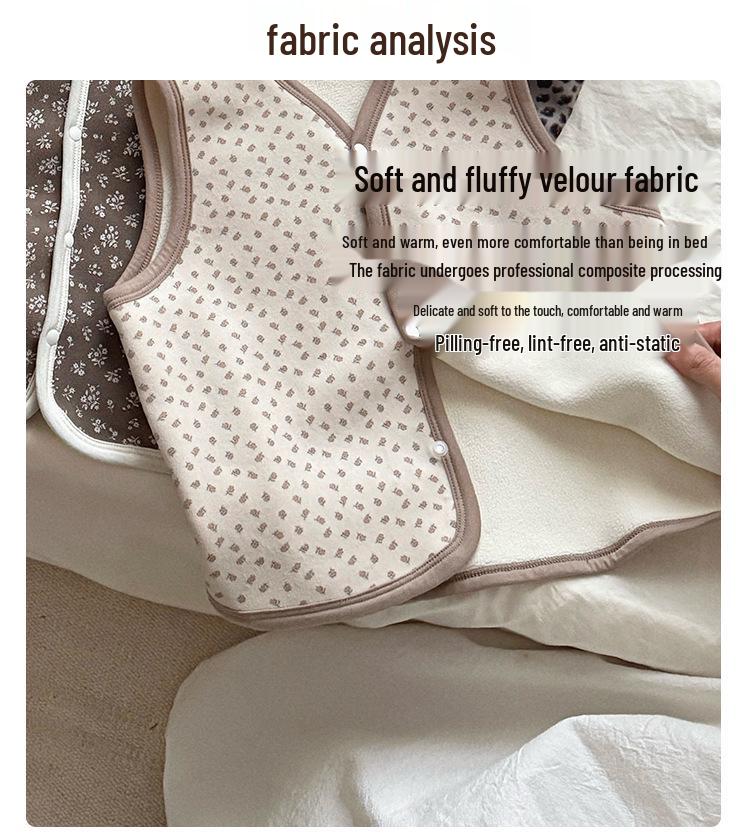 88301 Kids' Fashionable Fleece Vest - 2025 Autumn/Winter Warm Sleeveless Jacket