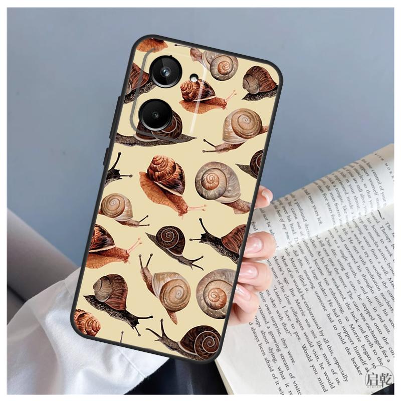 

Cartoon Animal Snail For Realme C61 C63 C71 C55 C67 C51 C75 C65 C53 C35 11 12 13 14 Pro Plus GT6 GT7 15 Pro Case Realme C21Y C25Y