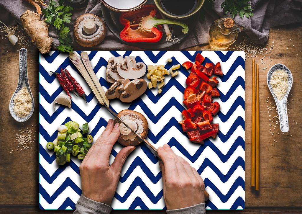 Glass Cutting Board 52X40 Pattern