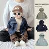 Baby Boy Spring And Autumn Tooling Hooded Jacket Infant Trendy Simple Outdoor Jacket Baby Ruffian Handsome Top