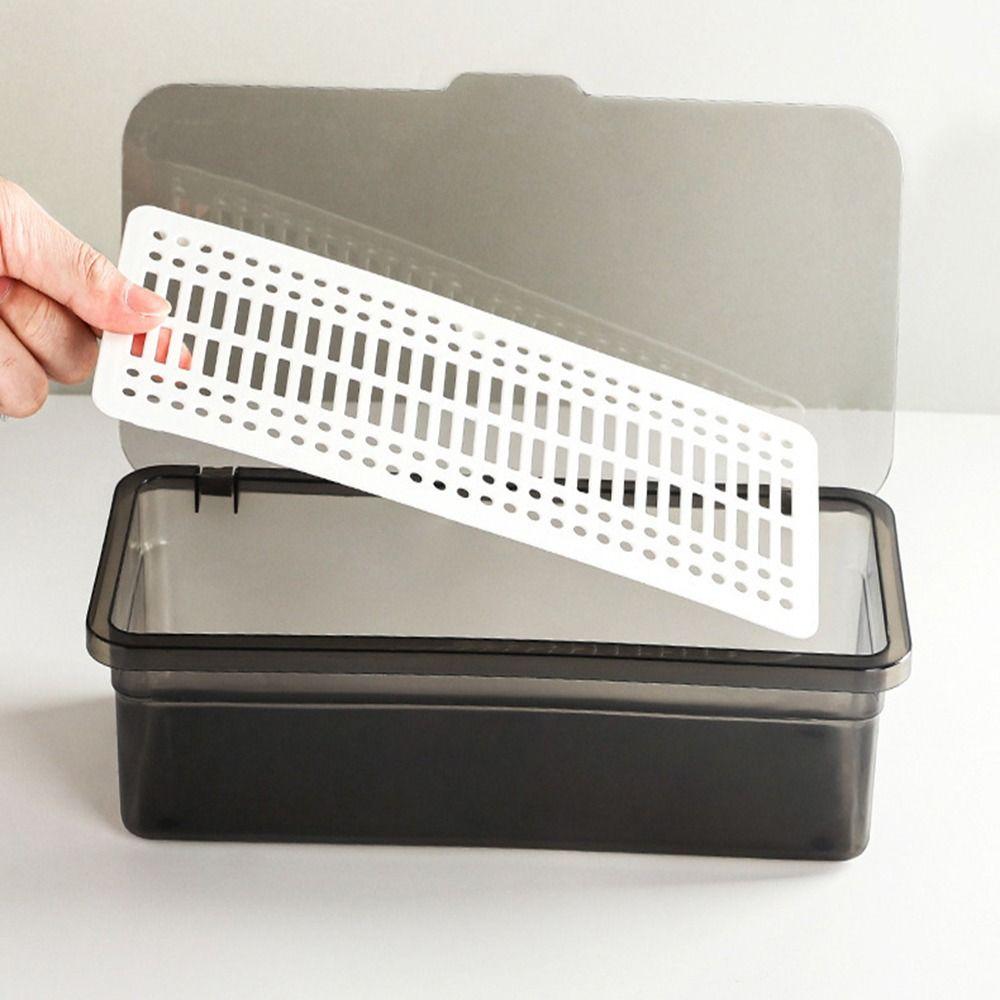 Drainage Chopstick Cage Dust-proof Stationery Container High Quality Utensils Storage Box  Kitchen