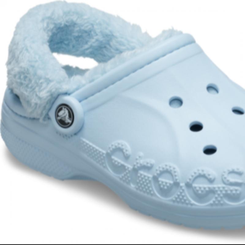 Crocs Baya Lined Fuzz Strap Clog