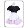 Miraculous Ladybug Marinette Maid Anime Maid-style Cosplay Dress Halloween Convention Outfit Pink Shorts