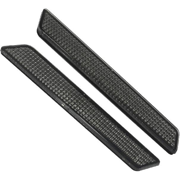 HDBUBALUS Motorcycle Saddlebag Reflector Inserts Fit for Harley Touring Street Glide Electra Glide Road Glide Road King Ultra Limited 2014-2025 Smoke