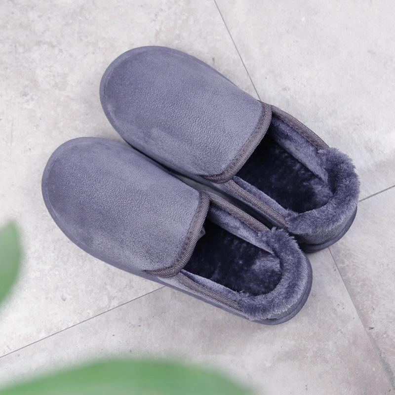 2024 Pár Sněhule Domácí Ploché Bavlněné Boty Pánské Pohodlné Plyšové Boty Zimní nazouváky Teplé Ležérní Boty pro muže Botas Hombre