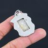Natural Fossil Coral Gemstone Pendant 925 Sterling Silver Indian Jewelry