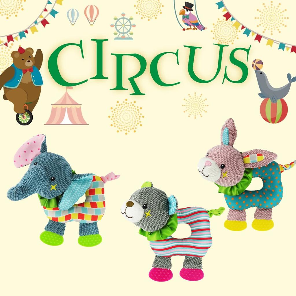 PLATZ PET Dog Toy Circus Cast Teaser Bear SUPPLISES&FUN
