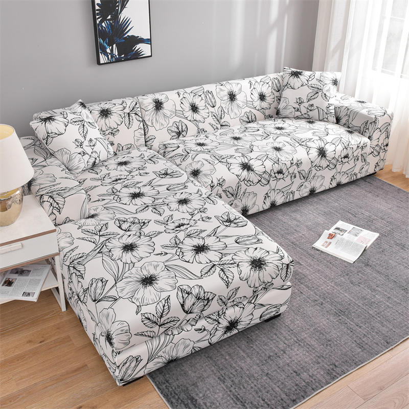Elastic Sofa Covers for Living Room L Shape Sofa Need Buy 2 Pieces Stretch Corner Couch Cover Slipcovers Armchair 1/2/3/4 Seater