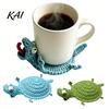 Kit Fai da Te Sottobicchiere Lucertola all'Uncinetto, Artigianato Animale a Maglia Fatto a Mano, Sottobicchiere Decorativo per Tazza da Bevanda Caffè per Adulti, Principiante