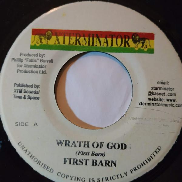 7inch Record FIRST BORN 3  Wrath Of God NONE XTerminator 1993 Jamaica Reggae Ska  Dub Used