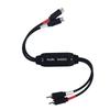 L93A-Stereo Hum Suppressor, Filter- 2 Channel Ch For RCA Ground Loop Noise Isolator For Home/For Car Audio Syst